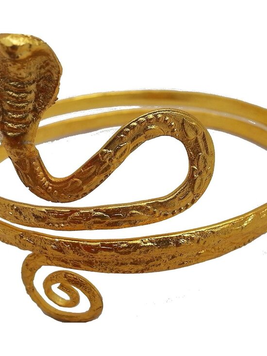 Other - Gold Tone Metal Upper Arm Snake Bracelet Adjustable
